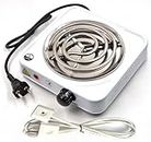VIOVI Electric Cooking Heater 1000Watt I Portable Hotplate Stove I Coal Burner I Kitchen G-Coil Radiant Cooktop with 1.5Mtr Extension Wire I Works with all Metal Utensils & Cookwares (Mix-Colors)