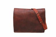 16" New Vintage Leather Messenger Satchel Leather Men's Briefcase Laptop Bag
