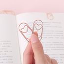 Jumbo Wide Non Skid Office Supplies File Paper Clip Bookmark Cute Heart