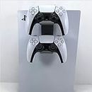 3D Cabin Product Compatible with PS5 Double Controller Console Mount Controller Holder Bracket for Play Station 5 Digital Or Disc DualSense Grey Left