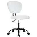 BestOffice Office Chair Ergonomic Desk Chair PU Leather Computer Chair Task Rolling Swivel Stool Mid Back Executive Chair with Lumbar Support