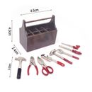 8 pz kit strumenti manuali in miniatura cassetta di lavoro 1:12 giocattolo casa delle bambole accessori casa