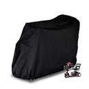 Valchoose Heavy Duty Mobility Scooter Cover, 120×90×50cm Mobility Cover Waterproof 420D Oxford Fabric,Rain-Resist Strips,Buckles and Elastic, Mobility Rain Cover with Storage Bag for Outside Storage
