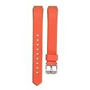 VIPECO Luxury Silicone Wrist Watch Band Buckle for Fitbit Alta Twill S Orange