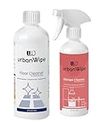 urbanWipe Floor & Kitchen Cleaner Combo Pack | Tiles, Marble, Wood Floor Surface Cleaner | Chimney, Gas Stove, Countertop_(Each 500ml)