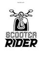 Scooter Rider Journal: 100 Pages | Dot Grid Interior | Rider Scooters Driving Tour Scooter Saying Funny Moped Hobby Riding Driver