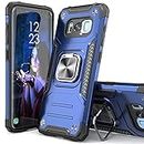 Galaxy S8 Case, IDYStar Hybrid Drop Test Cover with Car Mount Kickstand Slim Fit Protective Phone Case for Samsung Galaxy S8, Blue
