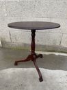 Vintage Tilt Top 90s Oval End Side Accent Table From The Bombay Company