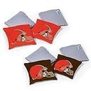 Wild Sports NFL Cleveland Browns 8pk Dual Sided Bean Bags, Team Color