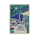 Shiss Fleetwood Mac Vintage Poster Rock Band Poster for Room Aesthetic Canvas Wall Art Bedroom Decor 12x18inch(30x45cm)