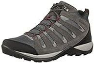 Columbia Men's Redmond V2 Mid Waterproof Boot Hiking Shoe, Graphite/Red Jasper, 10.5