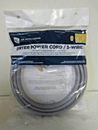 Cable de alimentación secadora de electrodomésticos GE 3 cables WX09X10004 ~ cable de 6 pies ~ universal 