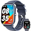 Smart Watch for Men Women with Bluetooth Call, 2024 Newest 1.85'' Fitness Tracker Watch with 100+ Sports Modes, Heart Rate Sleep Monitor Step Counter, Waterproof Smartwatch for Android Phones iOS