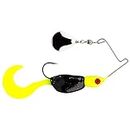 Strike King Lures Mr. Crappie Spin Baby Lure, 1/8 oz, #4 Hook, Tuxedo Black-Chartreuse, Package of 1