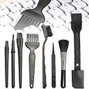 8pcs Anti Static Brushes, Multi-Purpose Laptop Computer PC Electronics Dust Cleaner Removal Kit, Cleaning Brush for Keyboard, Motherboards, Camera, Mobiles(Black)
