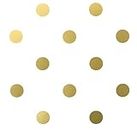 BERRYZILLA 3 inch Gold DOTS (48 Decals) Metallic Gold Circle Decal Vinyl Removable Round Polka Dot Sticker Wall Art Baby Nursery Kids Room