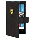 Nokia Lumia 520, Lumia 525 Ferrari Formula One Carbon Series Flip Case - Black