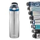 Contigo Ashland Stainless Steel Insulated Water Bottle With Straw, 24 Hours Cold Flask with Thermalock Vacuum Insulation, Spill Proof & Leak-Proof BPA-Free Bottle, Autospout Technology 590 ml, 1 Piece