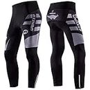 sponeed Spneed Cycle Padded Pants Men Bike Tights with Padding Compression Biking Wear US M Gray