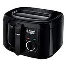 Russell Hobbs Electric Deep Fat Fryer, 2.5L capacity/can cook 1kg food, Carbon odour filter, Large observation window, Non-stick coated pan, Adjustable thermostat, Handle lift system, 1800W, 24570