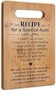 Popular Mothers Day Gifts for Aunt, Cutting Board Gift for Auntie, Cute Aunt Gifts from Niece Nephew, Mother's Day or Birthday Gifts for Auntie