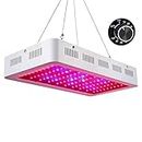 Roleadro Galaxyhydro Dimmable LED Grow Light, 1000W Indoor Plants Grow Lights with UV IR Red Blue Full Spectrum for Veg and Flower
