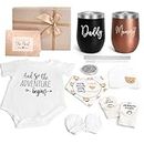 Suhctuptx New Mom Gifts for Women, Top Pregnancy Gifts for New Parents Gender Reveal Gifts with Mom and Dad Tumbler Set for First Time Moms, Expecting Parents to Be, Gender Reveal, Baby Shower…