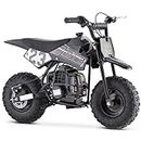 HOVER HEART Mini Kid Dirt Bike, 49 CC 2-Stroke Gas Bike with Off-Rode Tire, Suspensions, Disc Brakes, Max Load 160Lbs, Up to 20Mph, EPA Approved (Black)