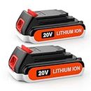 Powilling 2 Pack 3500mAh 20V Lithium Ion Battery Replace Battery for Black and Decker 20 Volt Max Battery LBXR20 LB20 LBX20 LBX4020 Cordless Power Tools Series