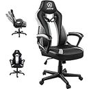 JOYFLY Gaming Chair, Gamer Chair Racing Style Game Chair for Adults Teens, Ergonomic PC Chair with Lumbar Support, 300lbs（Black）