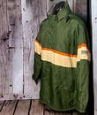 Vintage 90's American Eagle Outfitters Men's Jacket Green 1/4 Zip Lined Size XL