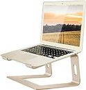 Orionstar Laptop Stand Portable Aluminum Laptop Riser Compatible with Mac MacBook Air Pro 10 to 15.6 Inch Notebook Computer, Detachable Ergonomic Elevator Holder, Champagne Gold