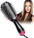 APTODEN Hot Air Brush 3 in 1 One Step Hair Dryer and Styler Volumizer for Straightening, Curling, Salon Negative Ion Ceramic Blow Dryer Brush for All Hair Types (ONE STEP)