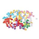 Resin Button 180 Pcs Mixed Color Resin Buttons 15mm Durable Children Sweater Shirt Buckle for Clothing Sewing