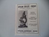 advertising Pubblicità 1931 MICROSCOPI OFFICINE GALILEO - FIRENZE