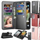 For Samsung Galaxy S21/S21+/Plus/S21 Ultra 5G Leather Wallet Flip Case Cover