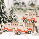 Decoración de árboles de Navidad de coche de madera para decoración del hogar juguete para niños