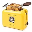 Nostalgia GCT2 Deluxe Grilled Cheese Sandwich Toaster with Extra Wide Slots, Yellow