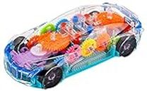 Cable World® 3D Car with 360 Degree Rotation, Gear Simulation Mechanical Car, Sound & Light Toys for Kids Boys & Girls (Multi Color) (Multi Design)