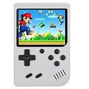 (Kids Edition 2024) SUP 400 in 1 Retro Game Box Console Handheld Classical Game PAD Box Can Play On TV,Colorful LCD Screen USB Rechargeable Best Gaming Console. (White)