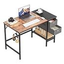 40 inch Office Desk with Two Non Woven Drawers, Computer Writing Desk Work Table for Bedroom, Home, Office, Kid Student Study Desk for Dorm Room