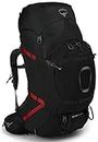 Osprey Aether Plus 85 Men's Backpacking Backpack, Black, Large/X-Large