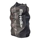 Eco Walker Ball Bag Large Capacity (Holds 16 Soccer Balls) Heavy Duty Mesh Drawstring with Adjustable Shoulder Strap and Thick Handle