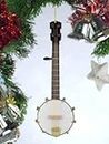 5" Country String Banjo Musical Instrument Replica Minature Christmas Ornament