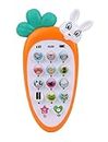 SHUDAUSHI® Educational, Learning, Musical Mobile Phone Toy, Rabbit Shape Lightning Cell Phone Toy with Ringtone, 1 to 9 Number Counting, Animal Sound| Party Favor Return Gift for Kids in Bulk (1 Pcs)