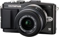 Olympus PEN Lite -PL5 16.1MP Digitalkamera - Kit mit AF 14-42 mm Objektiv +Blitz