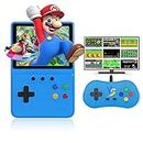 Heiko Retro Portable Handheld Game Console to Experience 500 Classic Games Anytime Anywhere, 3.5In Screen Video Game Console 1200mAh, Handheld Video Game Support for Connecting TV & Two Players(Blue)