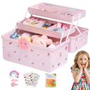 Hair Accessories Organizer Pink Hair Accessory Jewelry Box For Girls Gift