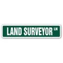 SignMission Land Surveyor Sign Plastic | 6 H x 24 W x 0.1 D in | Wayfair SS-624-Land Surveyor