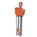 Solwet Heavy Duty Manual Chain Block Hoist 2 Ton Lifting Height (Orange, 3 Meter)